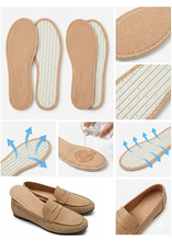 Load image into Gallery viewer, Happystep Cotton Terry Cloth Insoles, Barefoot Shoe Inserts, Sweat Absorption, Odor Control, Moisture-Wicking, Washable, Zero Drop (2 Pairs)